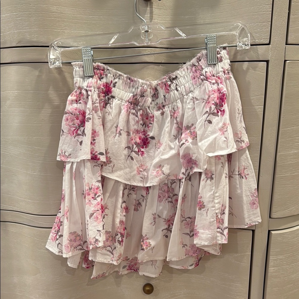Loveshack fancy ruffle mini skirt XS